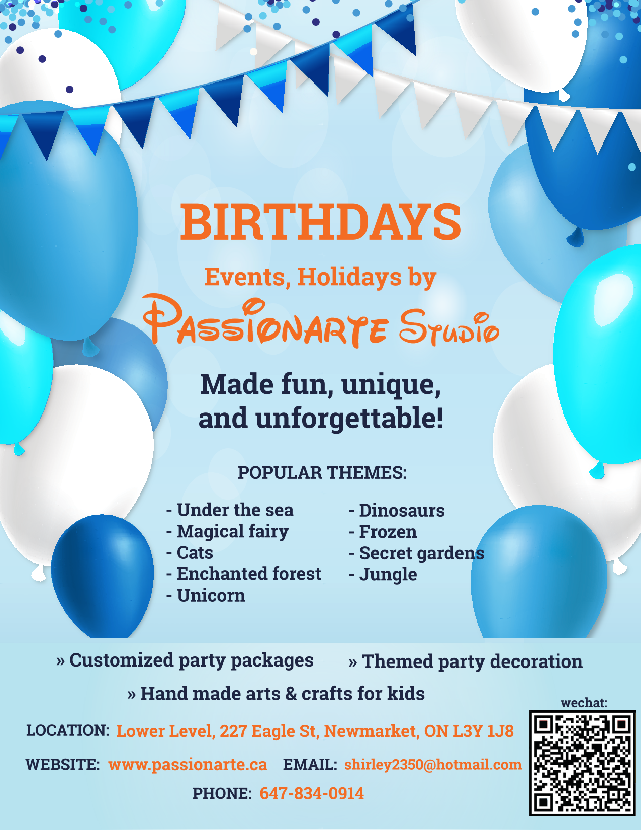 Birthday Parties 2020